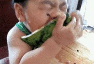 吃瓜的gif,GIF瞬间捕捉生活瞬间