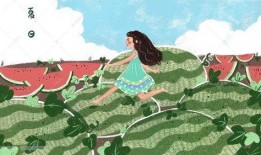 全民吃瓜图片插画,插画描绘的欢乐时光